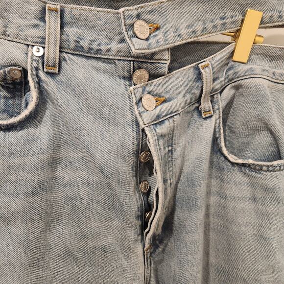 Agolde broken waistband High-rise blue jeans size 29 - Picture 7 of 10
